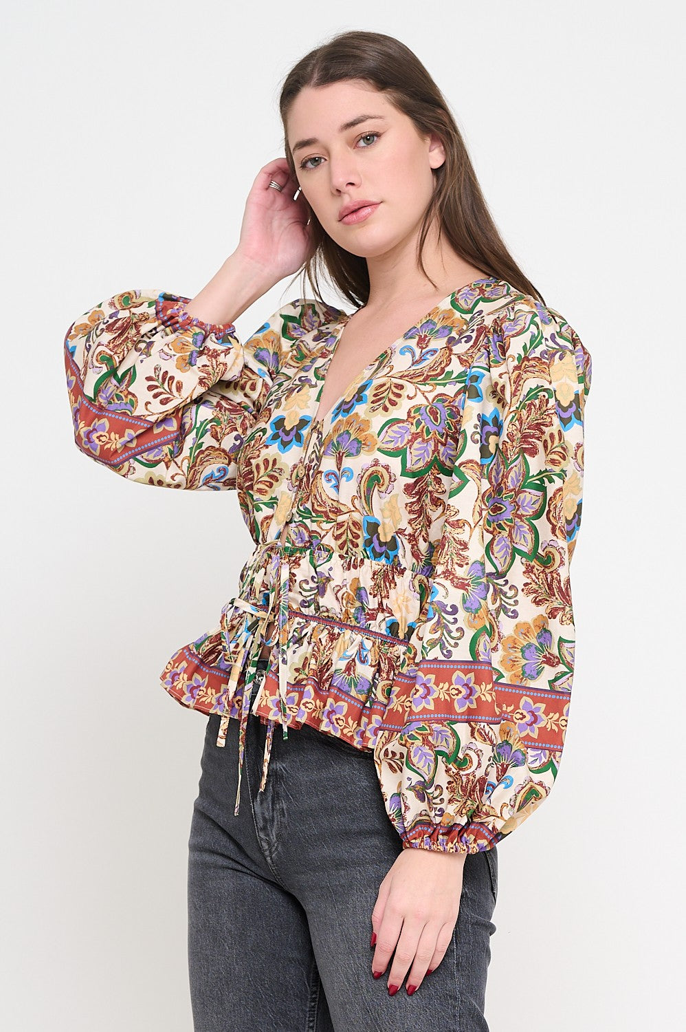Regal Tapestry Blouse