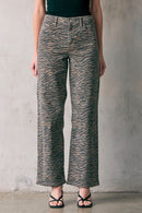 Tiger Print Dad Jeans