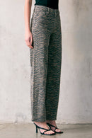 Tiger Print Dad Jeans