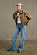 Contrast Stitched Jacket