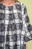 Frayed Checkered Top