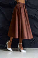 Flare Midi Skirt