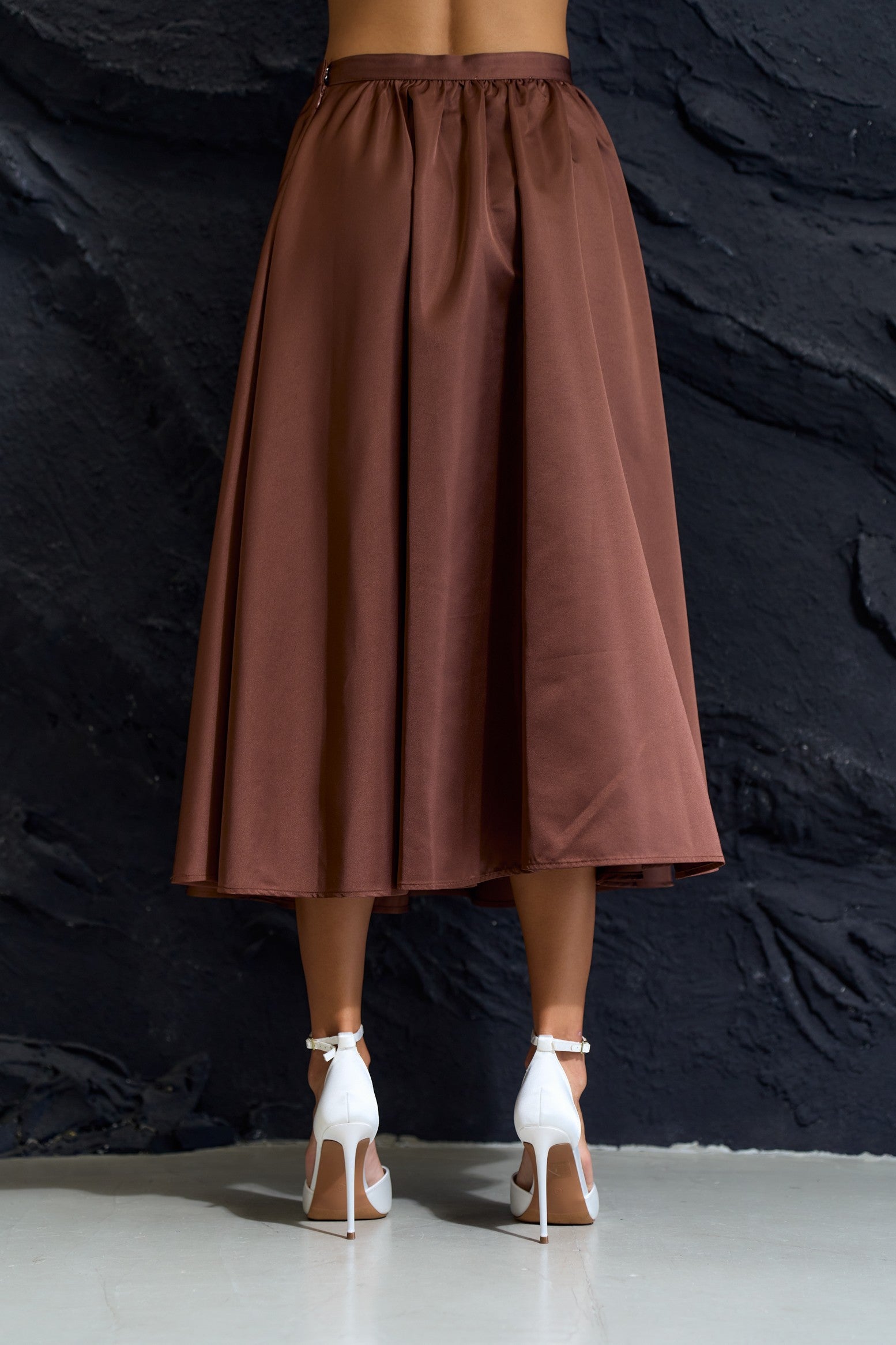 Flare Midi Skirt