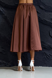 Flare Midi Skirt