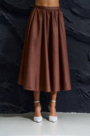 Flare Midi Skirt