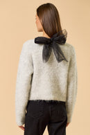 Organza Bow Sweater