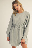 Drawstring Waist Casual Dress