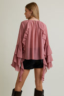 Chiffon Ruffle Blouse