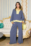 Striped Ribbed Sweatpants