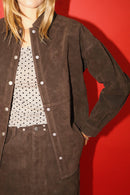 Snap Suede Jacket