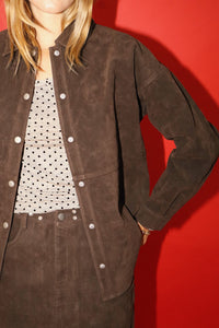 Snap Suede Jacket