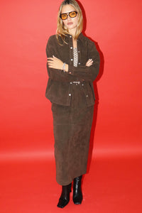Snap Suede Jacket