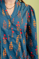 Floral Henley Mini Dress