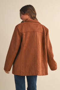 Oversized Suede Blazer