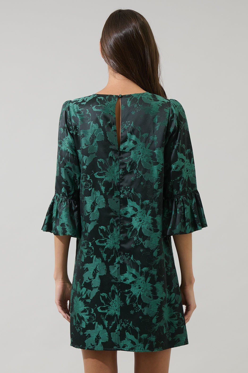 Jacquard Shift Mini Dress