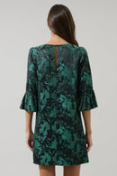 Jacquard Shift Mini Dress