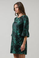 Jacquard Shift Mini Dress