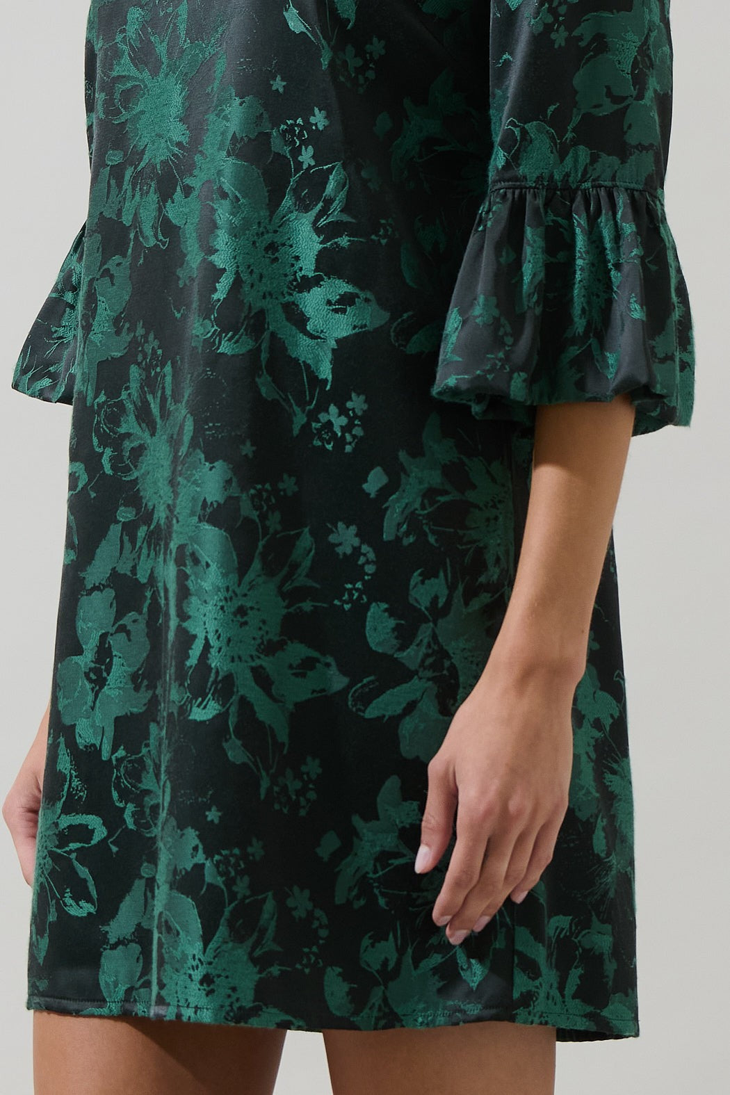 Jacquard Shift Mini Dress