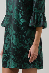 Jacquard Shift Mini Dress