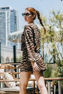 Zebra Suede Crop Top