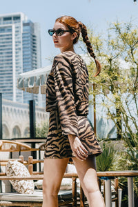 Zebra Suede Crop Top