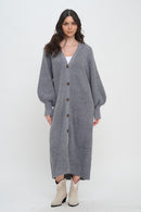 Button-Up Sweater Dress