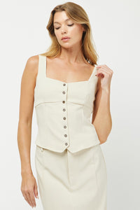 Tailored Button-Down Vest