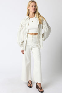 Full-Sleeve Striped Button-Down