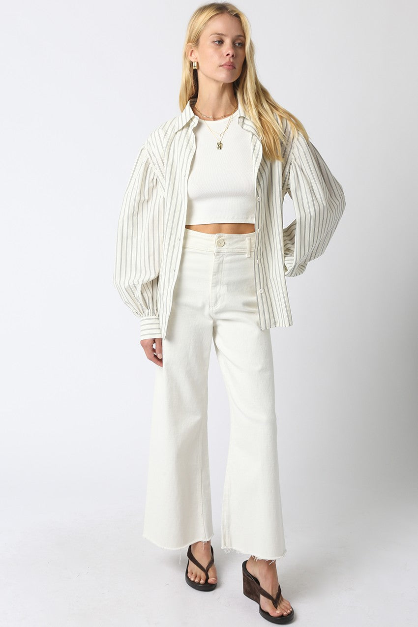 Full-Sleeve Striped Button-Down