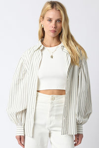 Full-Sleeve Striped Button-Down