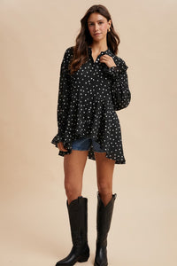 Polka Dot High/Low Tunic
