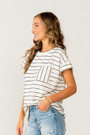 Striped Pocket Tee