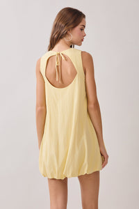 Open Back Bubble Mini Dress