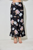 Floral Print Midi Skirt
