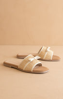 Andrea Bow Raffia Sandal