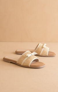 Andrea Bow Raffia Sandal