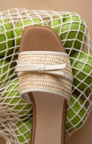 Andrea Bow Raffia Sandal