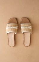 Andrea Bow Raffia Sandal