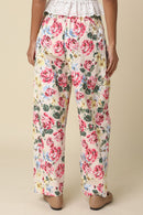 Floral Barrel Pants
