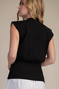 Sleeveless V-Neck Vest