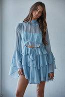 Ruffle Tiered Mini Dress