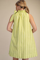 Tie Neck Mini Dress