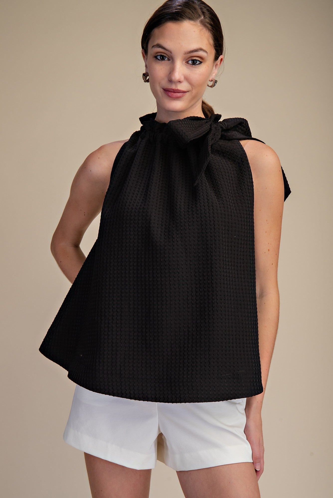 Ruffle Neck Tank