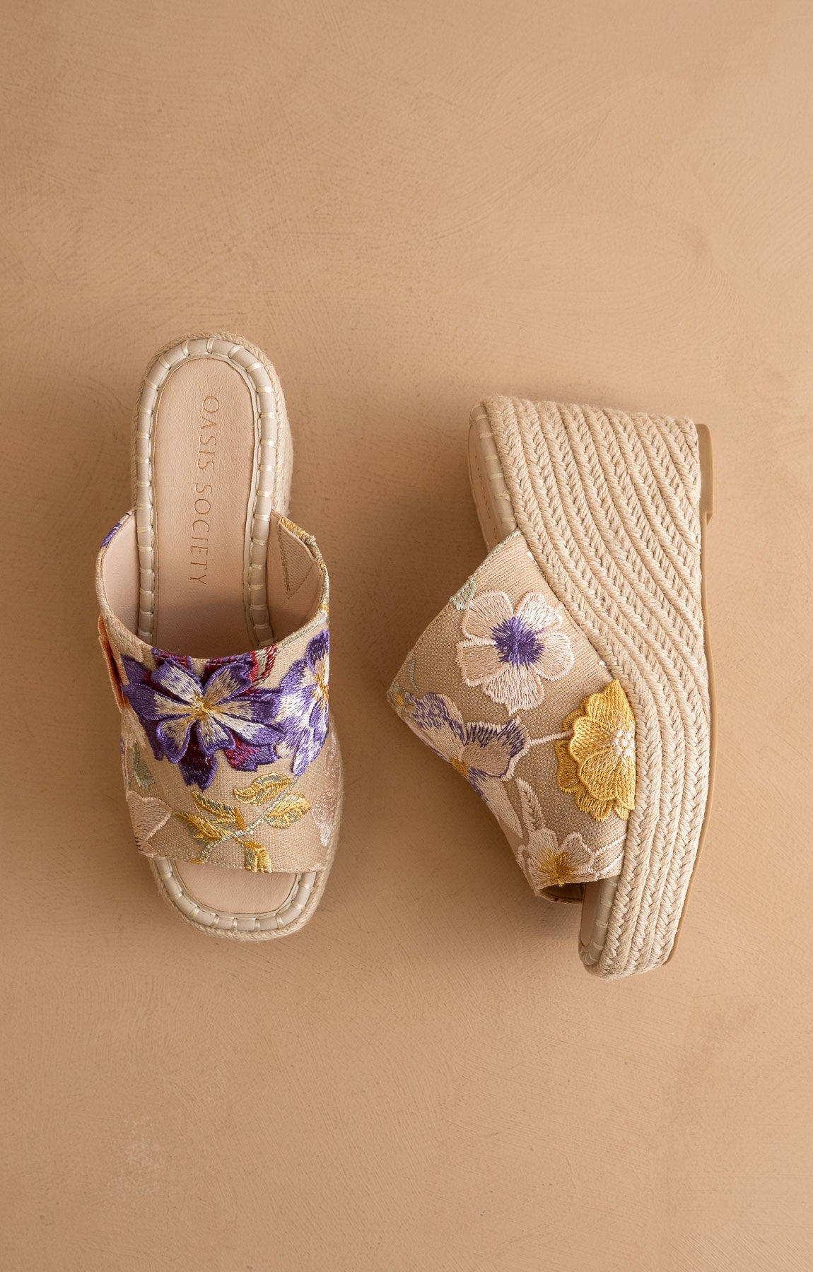 Raina Floral Wedge
