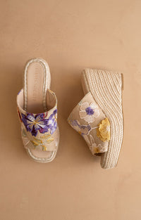 Raina Floral Wedge