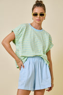 Striped Tee & Short Set