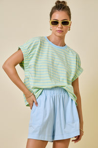 Striped Tee & Short Set