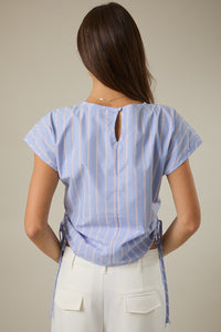Side Tie Striped Top