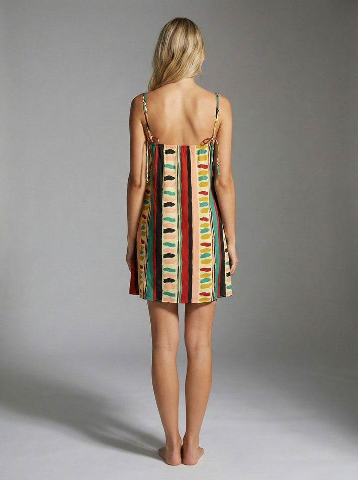 Ethnic Clash Mini Dress
