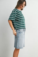 Striped Boxy Tee